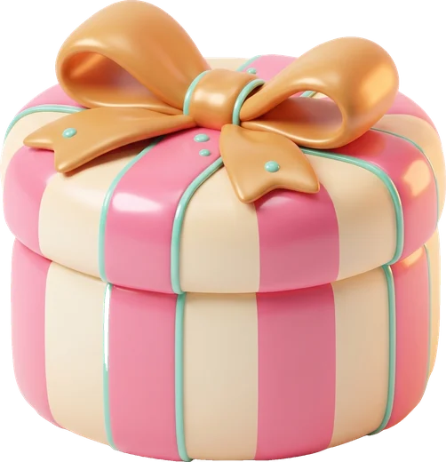 A closed bakery gift box